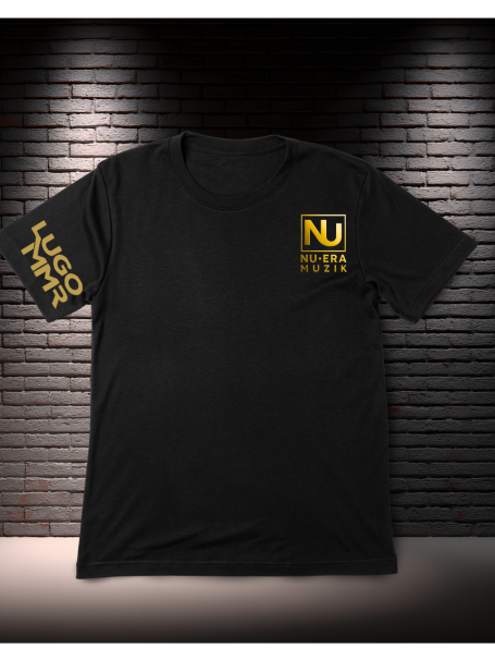 Black T-shirt w/ Gold Logo